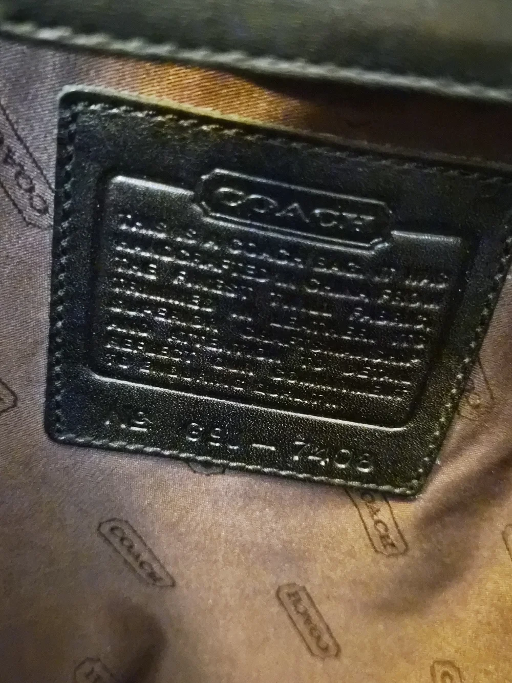 Coach Black Tote Bag with Leather Handles